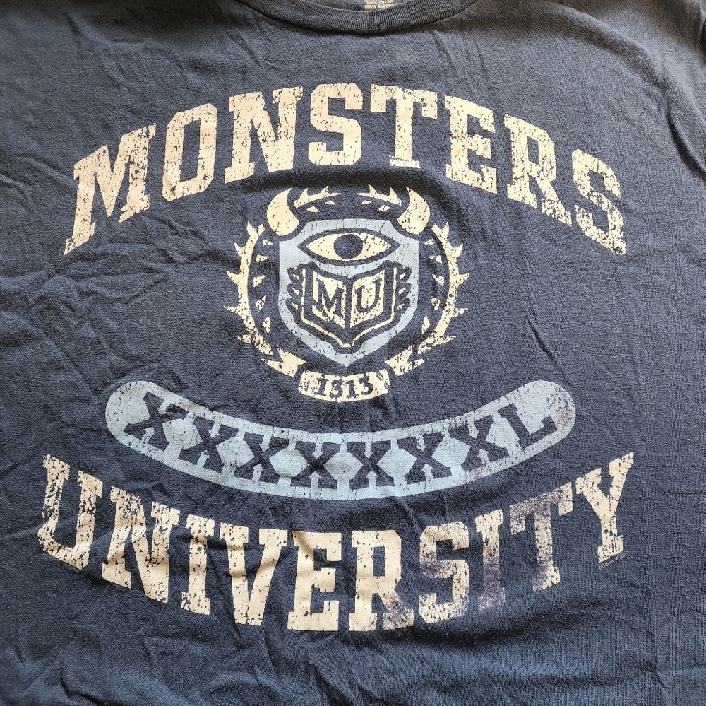 Disney MONSTER'S UNIVERSITY from Monster's Inc Mike and Sully Men's XL Tshirt